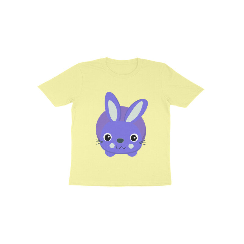Toddler Half Sleeve Round Neck Tshirt – Cute Small Bunny puraidoprints