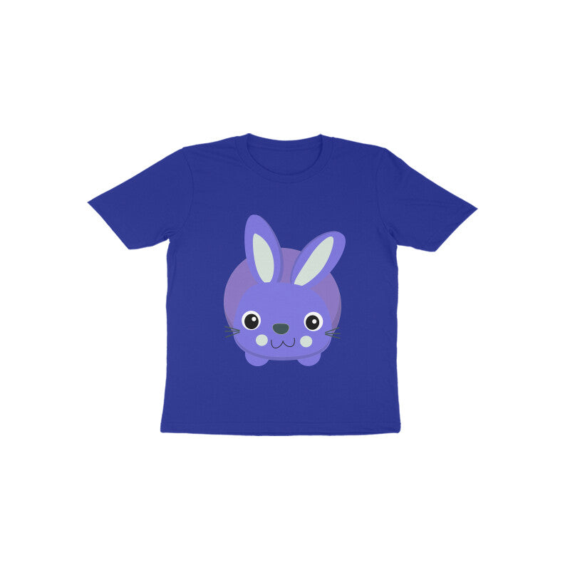 Toddler Half Sleeve Round Neck Tshirt – Cute Small Bunny puraidoprints
