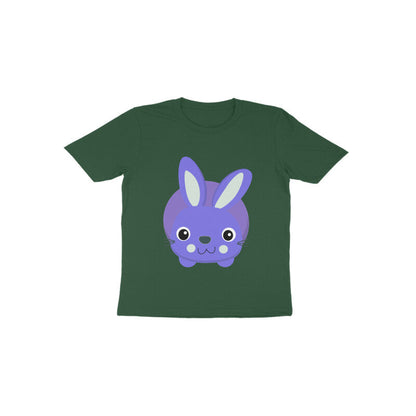 Toddler Half Sleeve Round Neck Tshirt – Cute Small Bunny puraidoprints