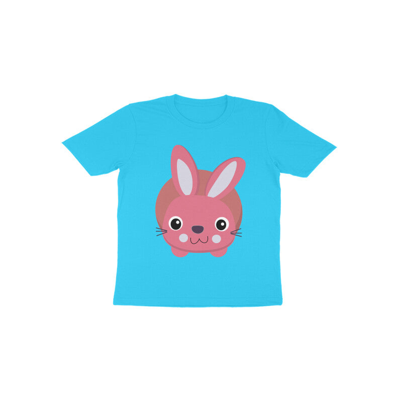 Toddler Half Sleeve Round Neck Tshirt – Cute Small Bunny puraidoprints