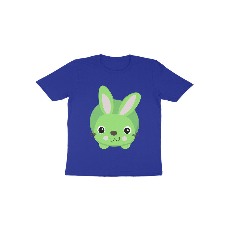 Toddler Half Sleeve Round Neck Tshirt – Cute Small Bunny puraidoprints