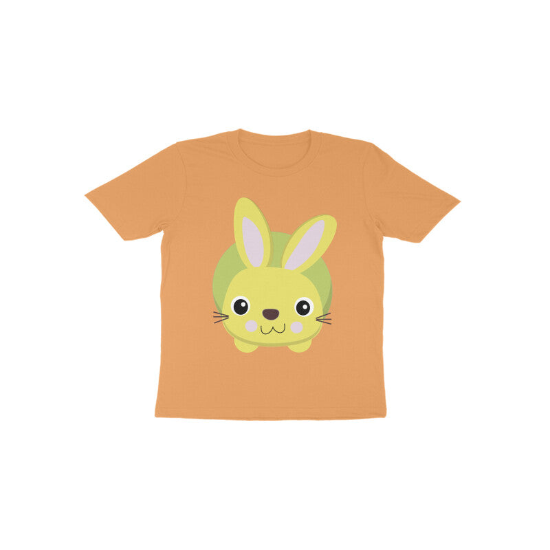 Toddler Half Sleeve Round Neck Tshirt – Cute Small Bunny puraidoprints