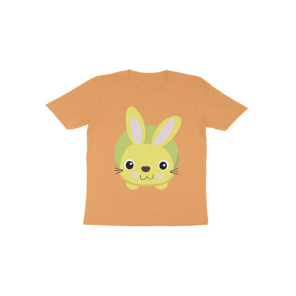 Toddler Half Sleeve Round Neck Tshirt – Cute Small Bunny puraidoprints