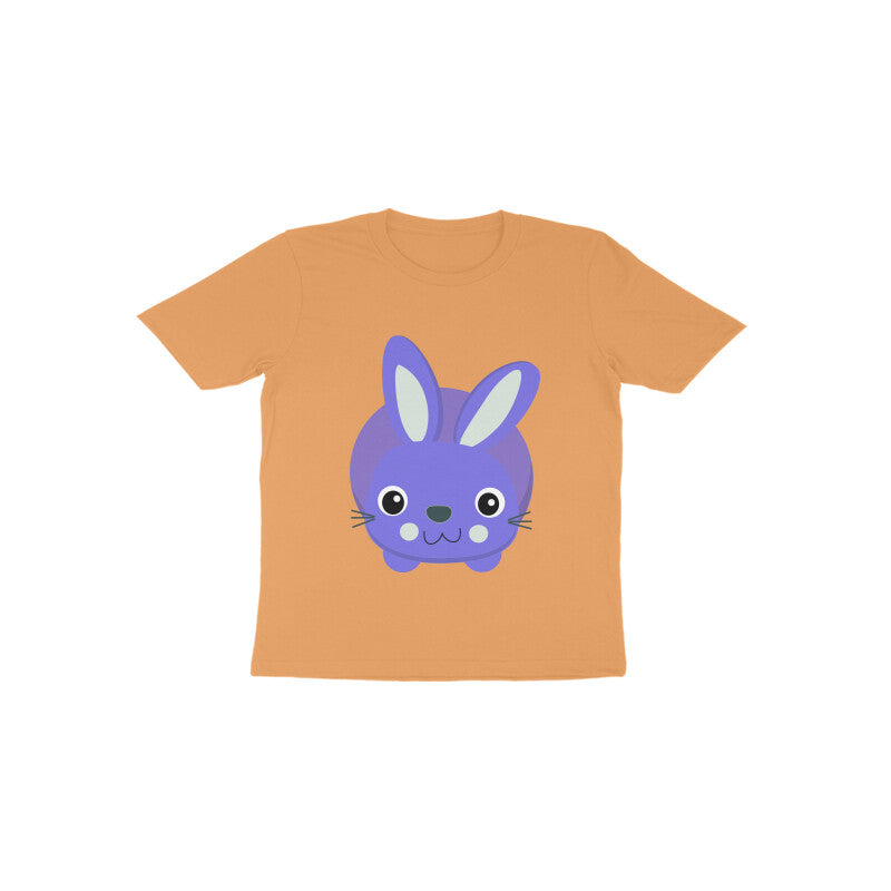 Toddler Half Sleeve Round Neck Tshirt – Cute Small Bunny puraidoprints