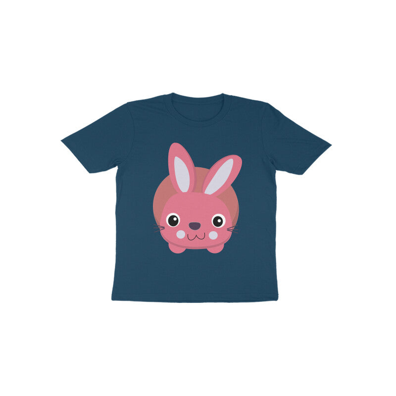 Toddler Half Sleeve Round Neck Tshirt – Cute Small Bunny puraidoprints