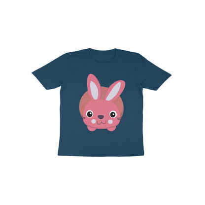 Toddler Half Sleeve Round Neck Tshirt – Cute Small Bunny puraidoprints