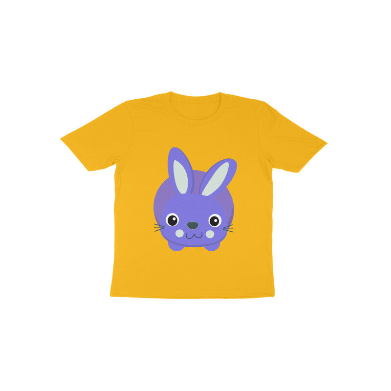 Toddler Half Sleeve Round Neck Tshirt – Cute Small Bunny puraidoprints