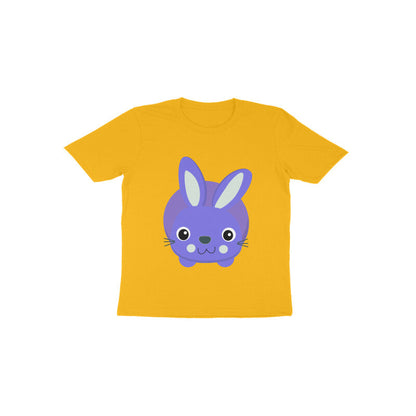 Toddler Half Sleeve Round Neck Tshirt – Cute Small Bunny puraidoprints