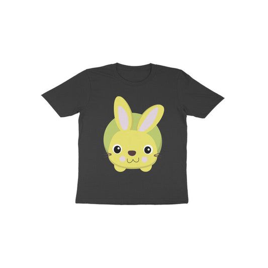 Toddler Half Sleeve Round Neck Tshirt – Cute Small Bunny puraidoprints