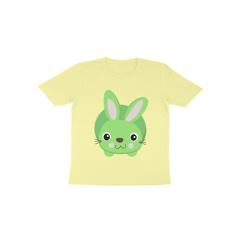 Toddler Half Sleeve Round Neck Tshirt – Cute Small Bunny puraidoprints