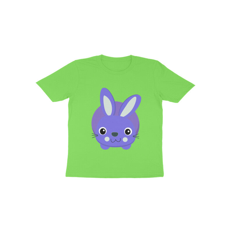 Toddler Half Sleeve Round Neck Tshirt – Cute Small Bunny puraidoprints