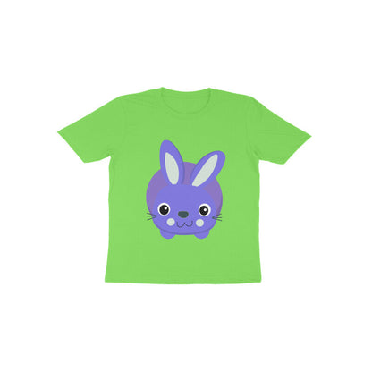 Toddler Half Sleeve Round Neck Tshirt – Cute Small Bunny puraidoprints