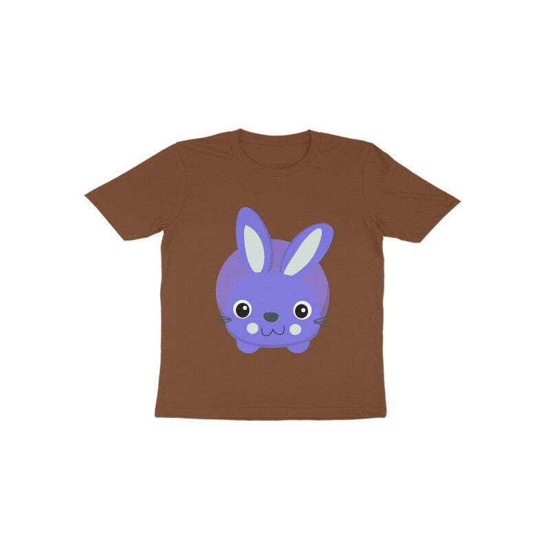 Toddler Half Sleeve Round Neck Tshirt – Cute Small Bunny puraidoprints