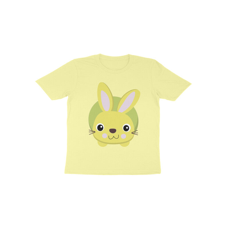 Toddler Half Sleeve Round Neck Tshirt – Cute Small Bunny puraidoprints