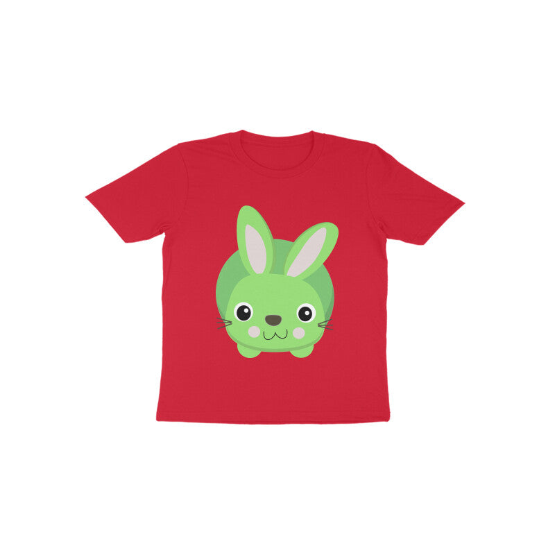 Toddler Half Sleeve Round Neck Tshirt – Cute Small Bunny puraidoprints