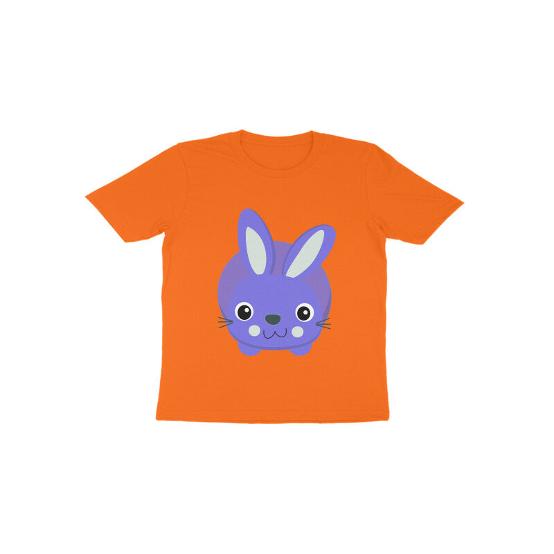 Toddler Half Sleeve Round Neck Tshirt – Cute Small Bunny puraidoprints
