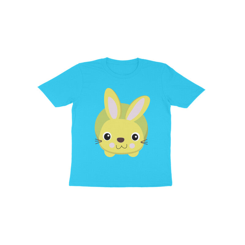 Toddler Half Sleeve Round Neck Tshirt – Cute Small Bunny puraidoprints