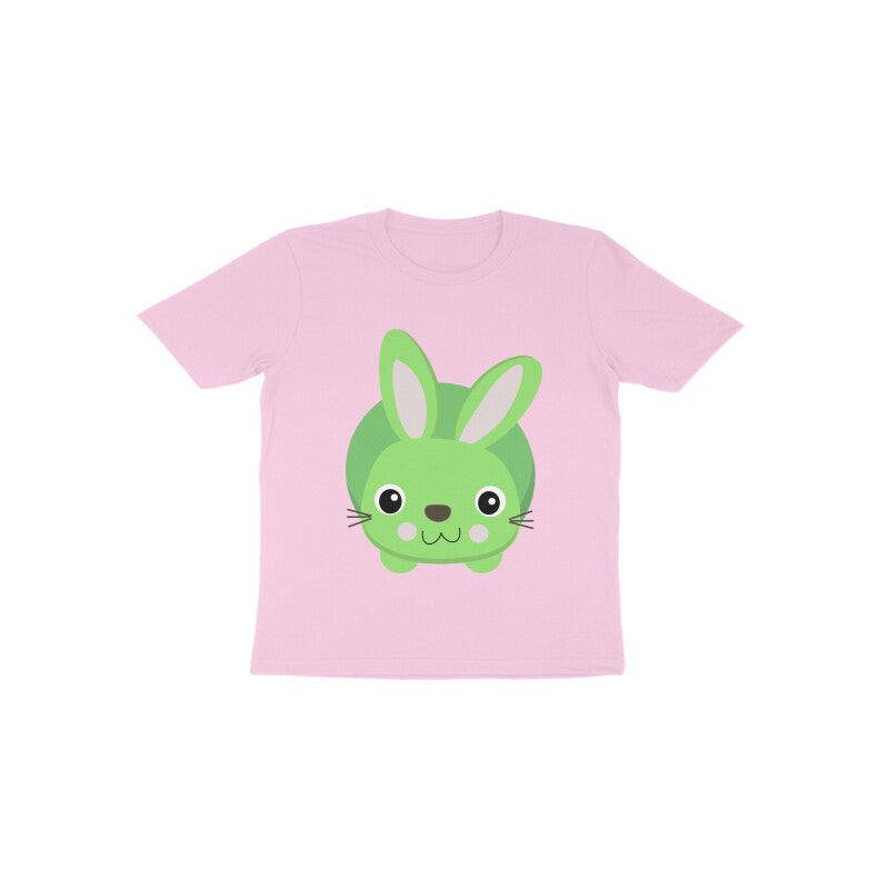 Toddler Half Sleeve Round Neck Tshirt – Cute Small Bunny puraidoprints