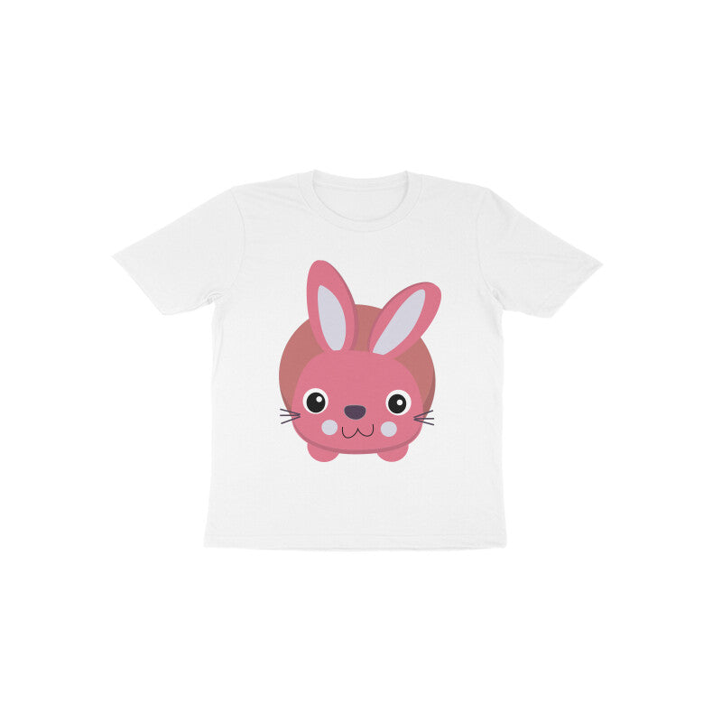 Toddler Half Sleeve Round Neck Tshirt – Cute Small Bunny puraidoprints