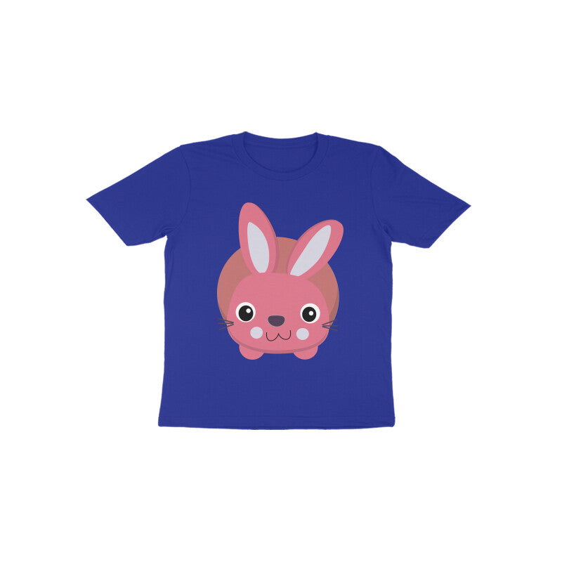 Toddler Half Sleeve Round Neck Tshirt – Cute Small Bunny puraidoprints