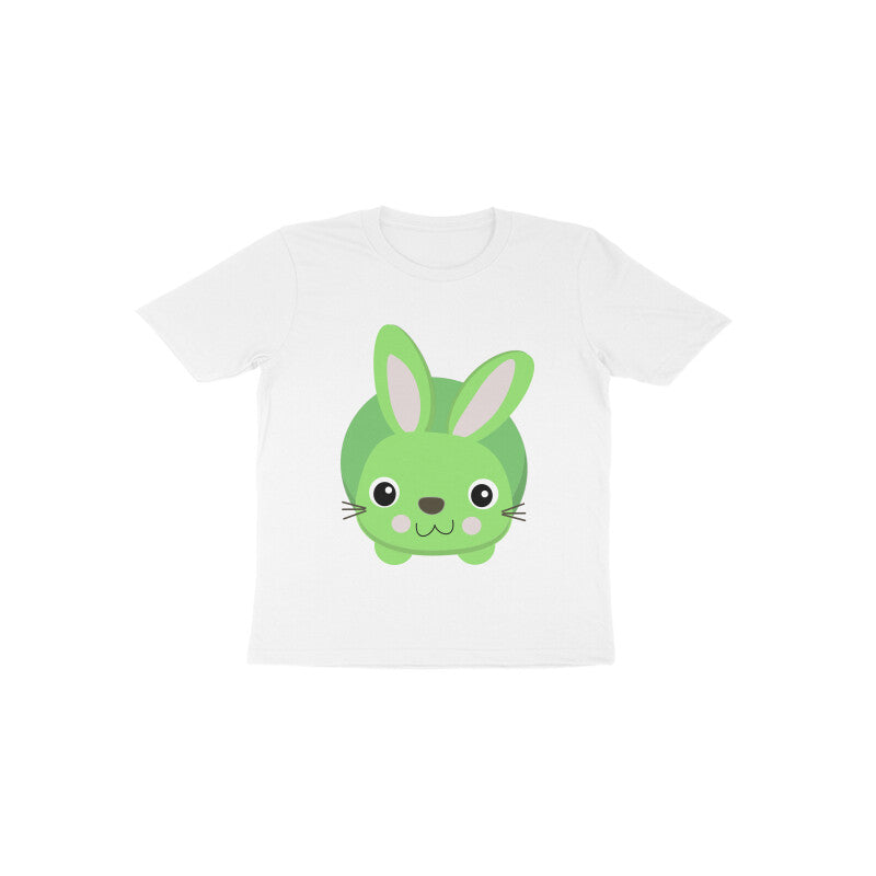 Toddler Half Sleeve Round Neck Tshirt – Cute Small Bunny puraidoprints