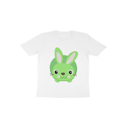 Toddler Half Sleeve Round Neck Tshirt – Cute Small Bunny puraidoprints