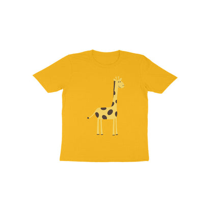 Toddler Half Sleeve Round Neck Tshirt – Cute Tall Giraffe puraidoprints