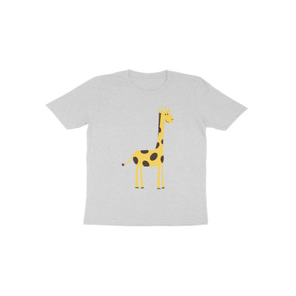 Toddler Half Sleeve Round Neck Tshirt – Cute Tall Giraffe puraidoprints