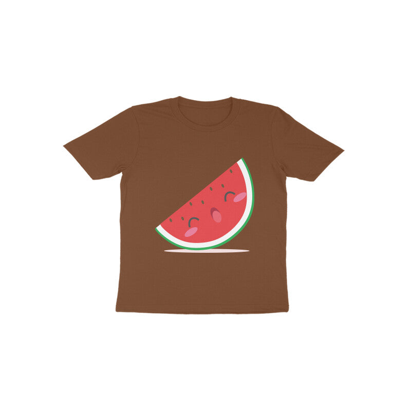 Toddler Half Sleeve Round Neck Tshirt – Cute Watermelon puraidoprints