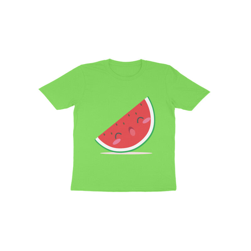 Toddler Half Sleeve Round Neck Tshirt – Cute Watermelon puraidoprints