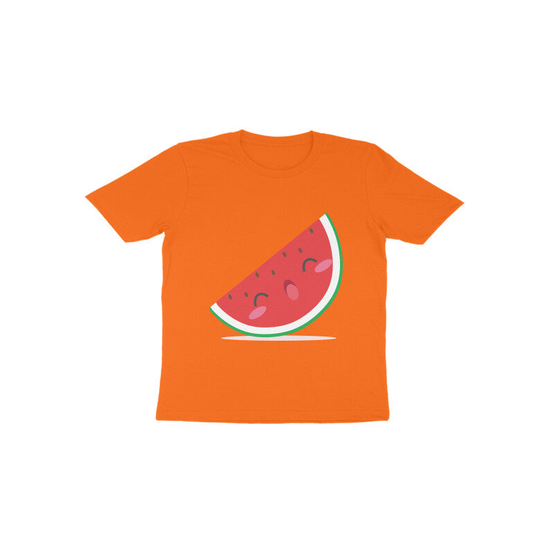 Toddler Half Sleeve Round Neck Tshirt – Cute Watermelon puraidoprints