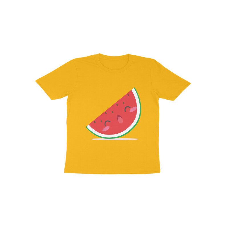 Toddler Half Sleeve Round Neck Tshirt – Cute Watermelon puraidoprints