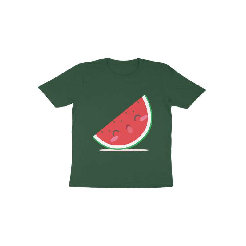 Toddler Half Sleeve Round Neck Tshirt – Cute Watermelon puraidoprints