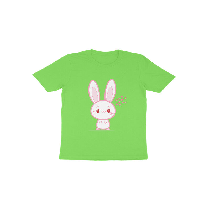 Toddler' Half Sleeve Round Neck Tshirt – Cute bunny puraidoprints