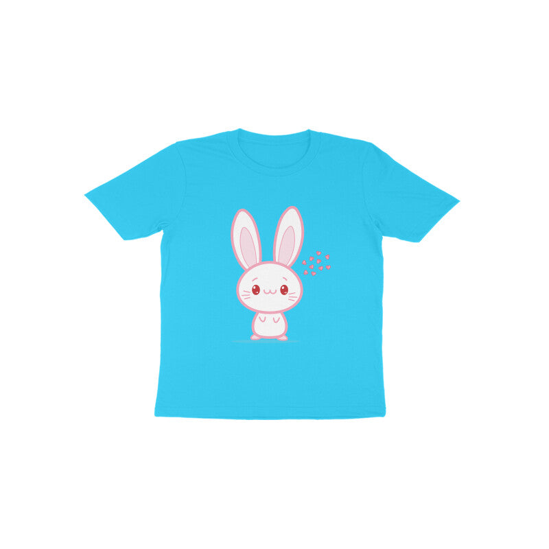 Toddler' Half Sleeve Round Neck Tshirt – Cute bunny puraidoprints