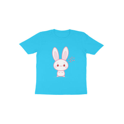 Toddler' Half Sleeve Round Neck Tshirt – Cute bunny puraidoprints