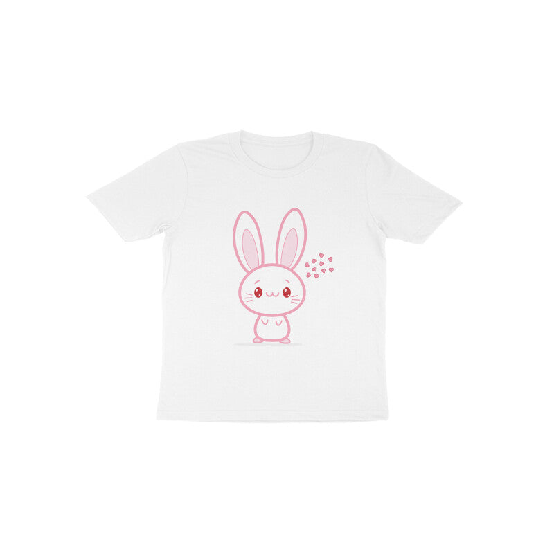 Toddler' Half Sleeve Round Neck Tshirt – Cute bunny puraidoprints