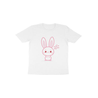 Toddler' Half Sleeve Round Neck Tshirt – Cute bunny puraidoprints