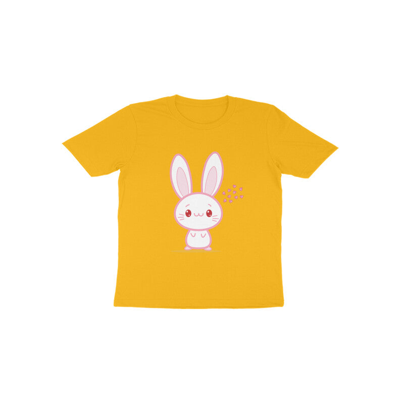 Toddler' Half Sleeve Round Neck Tshirt – Cute bunny puraidoprints