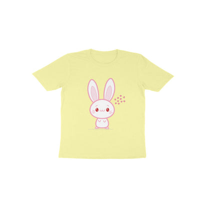 Toddler' Half Sleeve Round Neck Tshirt – Cute bunny puraidoprints