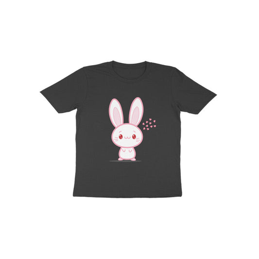 Toddler' Half Sleeve Round Neck Tshirt – Cute bunny puraidoprints