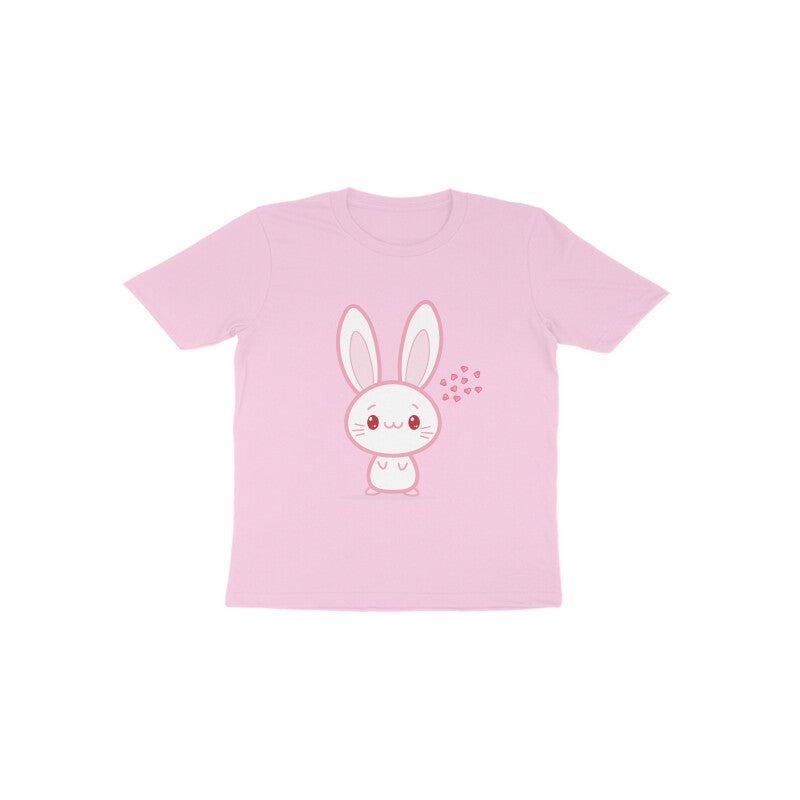 Toddler' Half Sleeve Round Neck Tshirt – Cute bunny puraidoprints