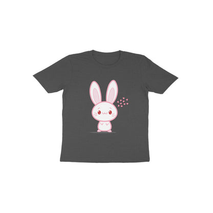 Toddler' Half Sleeve Round Neck Tshirt – Cute bunny puraidoprints