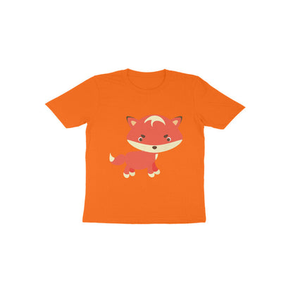 Toddler Half Sleeve Round Neck Tshirt – Cute fox puraidoprints