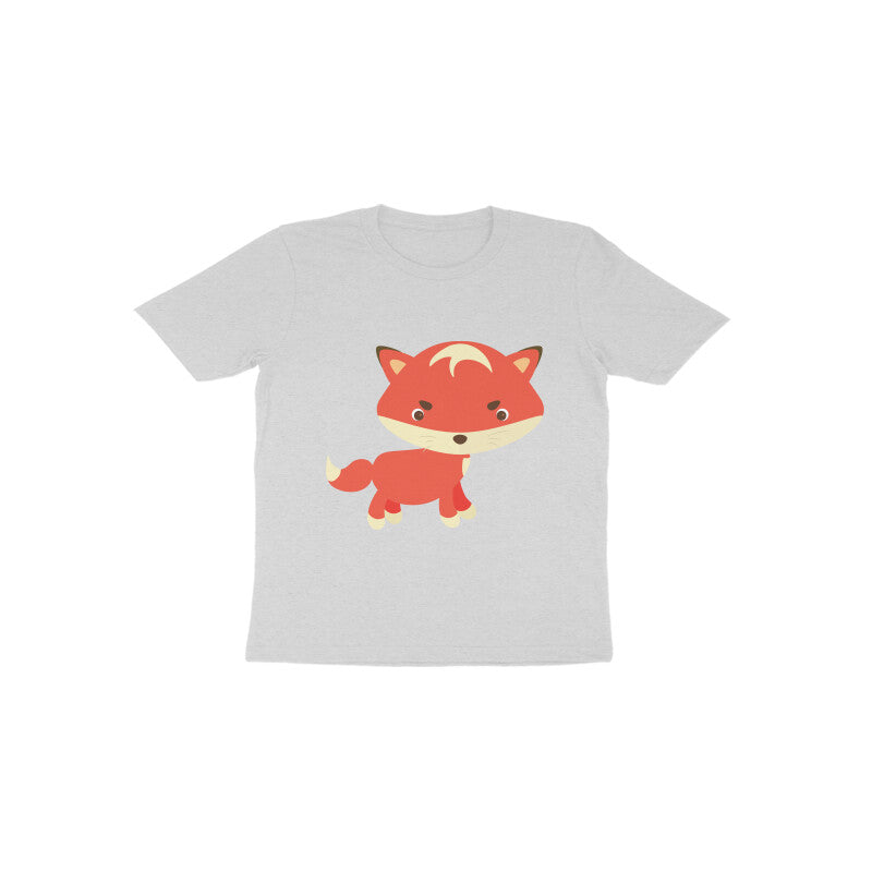 Toddler Half Sleeve Round Neck Tshirt – Cute fox puraidoprints