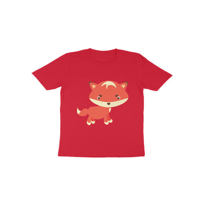 Toddler Half Sleeve Round Neck Tshirt – Cute fox puraidoprints