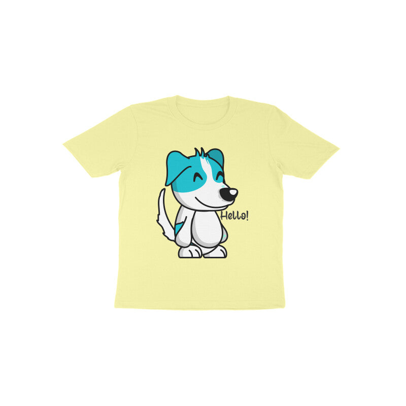 Toddler Half Sleeve Round Neck Tshirt – Doggy Hello puraidoprints