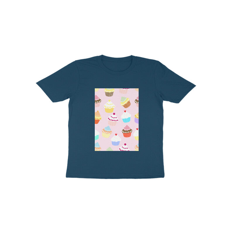 Toddler Half Sleeve Round Neck Tshirt –  Falling Sweet Cakes puraidoprints