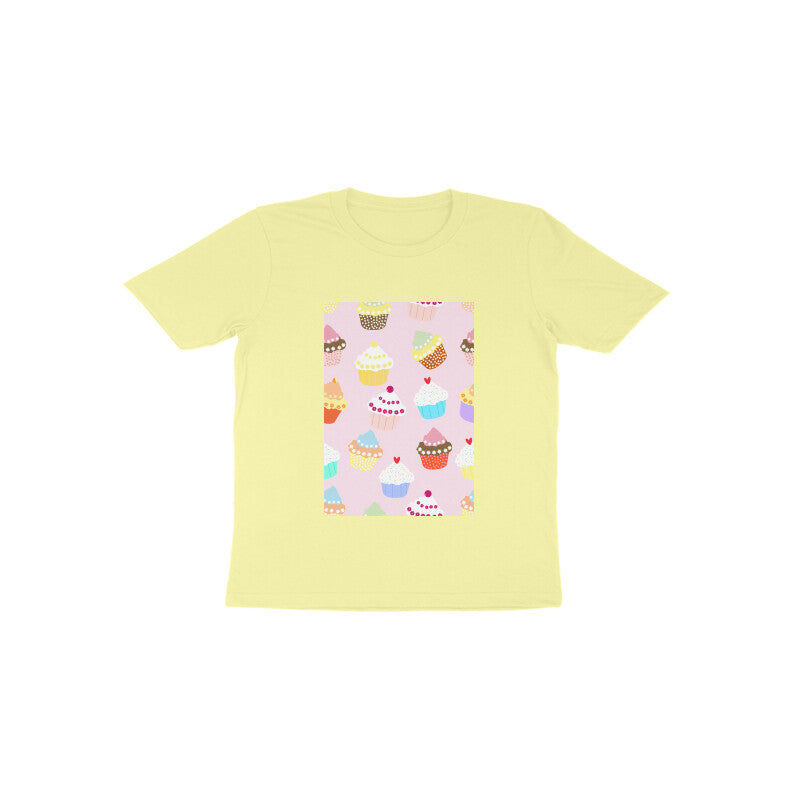 Toddler Half Sleeve Round Neck Tshirt –  Falling Sweet Cakes puraidoprints