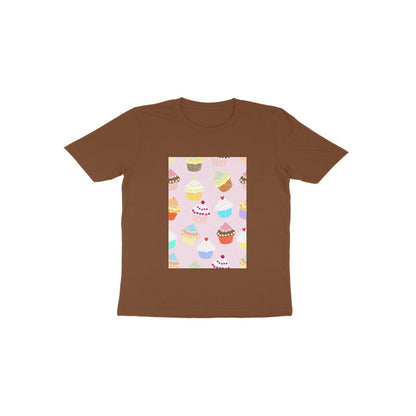 Toddler Half Sleeve Round Neck Tshirt –  Falling Sweet Cakes puraidoprints